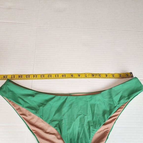 J Crew green  solid bikini bottoms sz XXL Beach Vacation Cruise wear - Picture 6 of 6